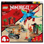 LEGO Ninjago 71759 Le temple du dragon ninja, Ensemble de Jouet et de Figurine avec Moto, Comprend la Figurine Nya pour Protéger le Temple