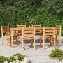 Voir la diapositive 1 : VIDAXL Ensemble a manger de jardin 7 pcs Bois de teck solide