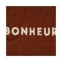Voir la diapositive 4 : OSTARIA Housse de coussin 40x40 cm bouclette Bonheur