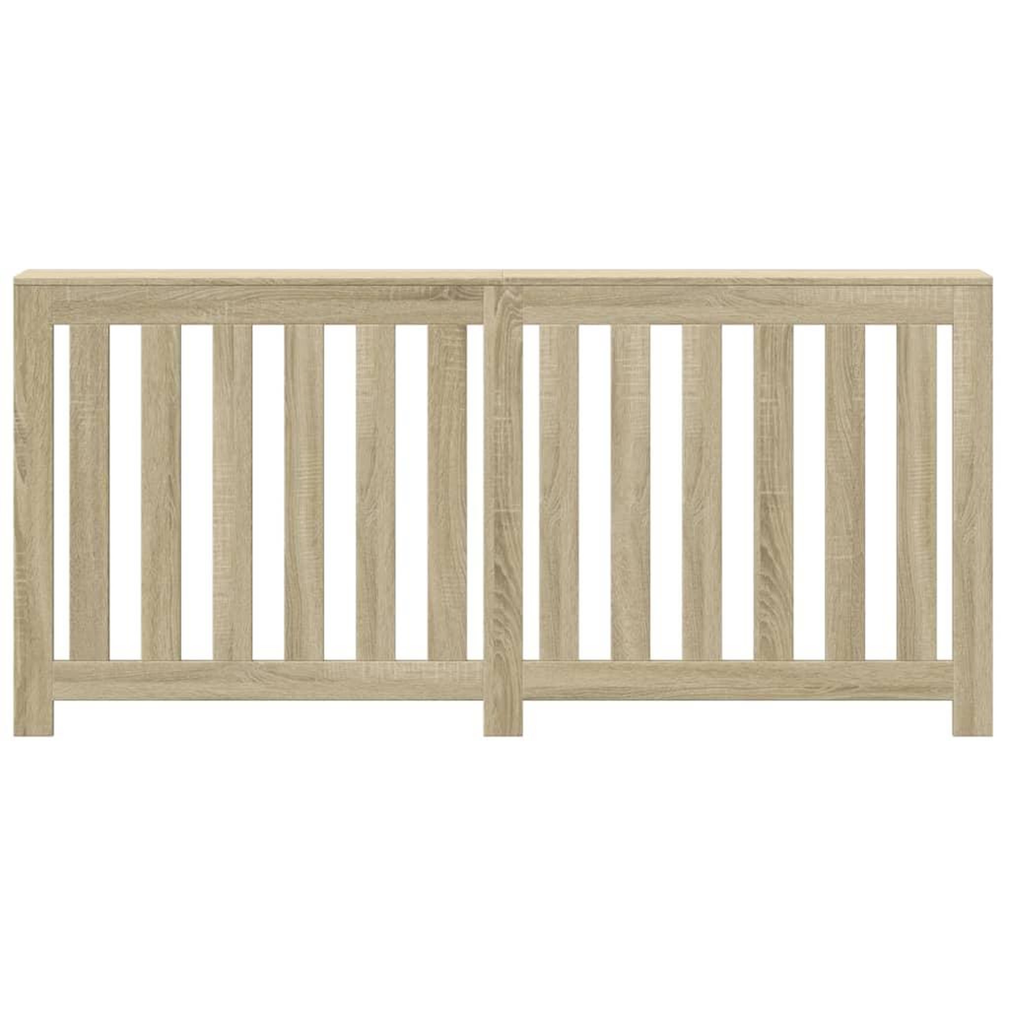 Voir la diapositive 3 : VIDAXL Cache-radiateur chene sonoma 175x20x82 cm bois d'ingenierie