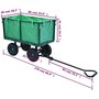 Voir la diapositive 6 : VIDAXL Chariot a main de jardin Vert 350 kg