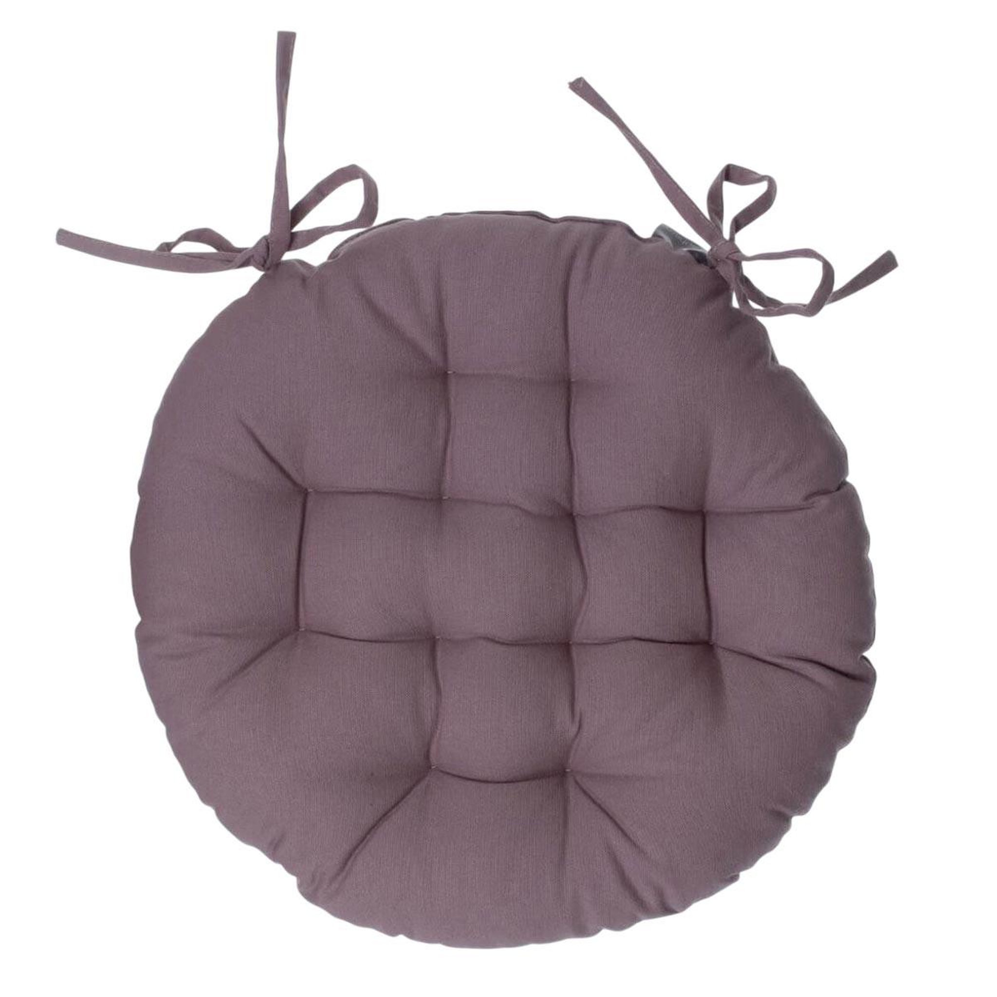 ATMOSPHERA Galette de chaise ronde  leana  38cm taupe