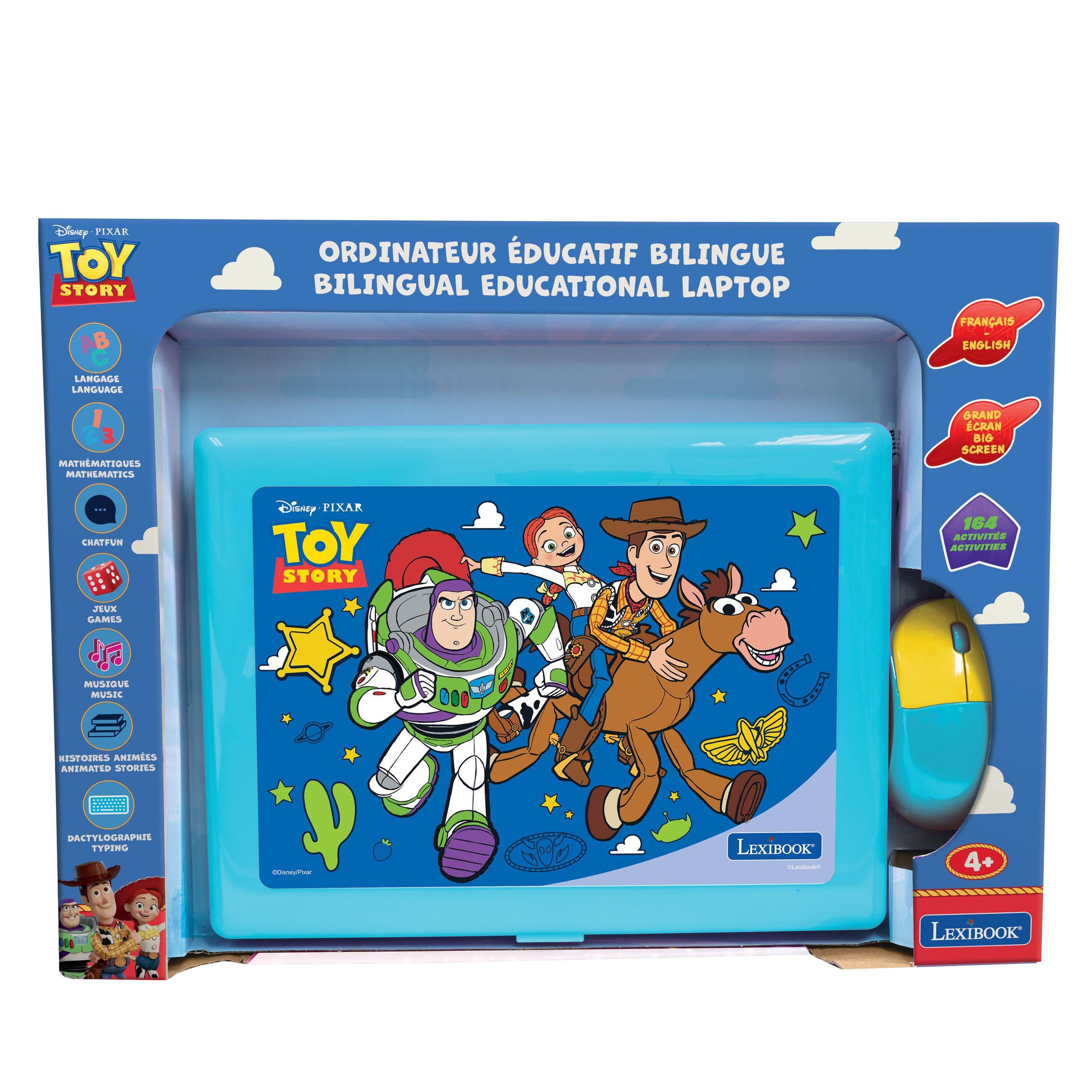 Voir la diapositive 3 : Lexibook Ordinateur éducatif bilingue avec 164 activités au design Toy Story (EN/FR)