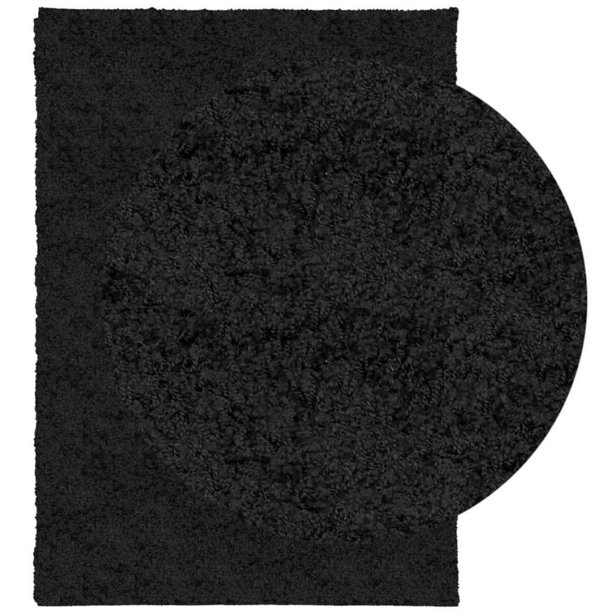 VIDAXL Tapis shaggy PAMPLONA poils longs moderne noir 120x170 cm