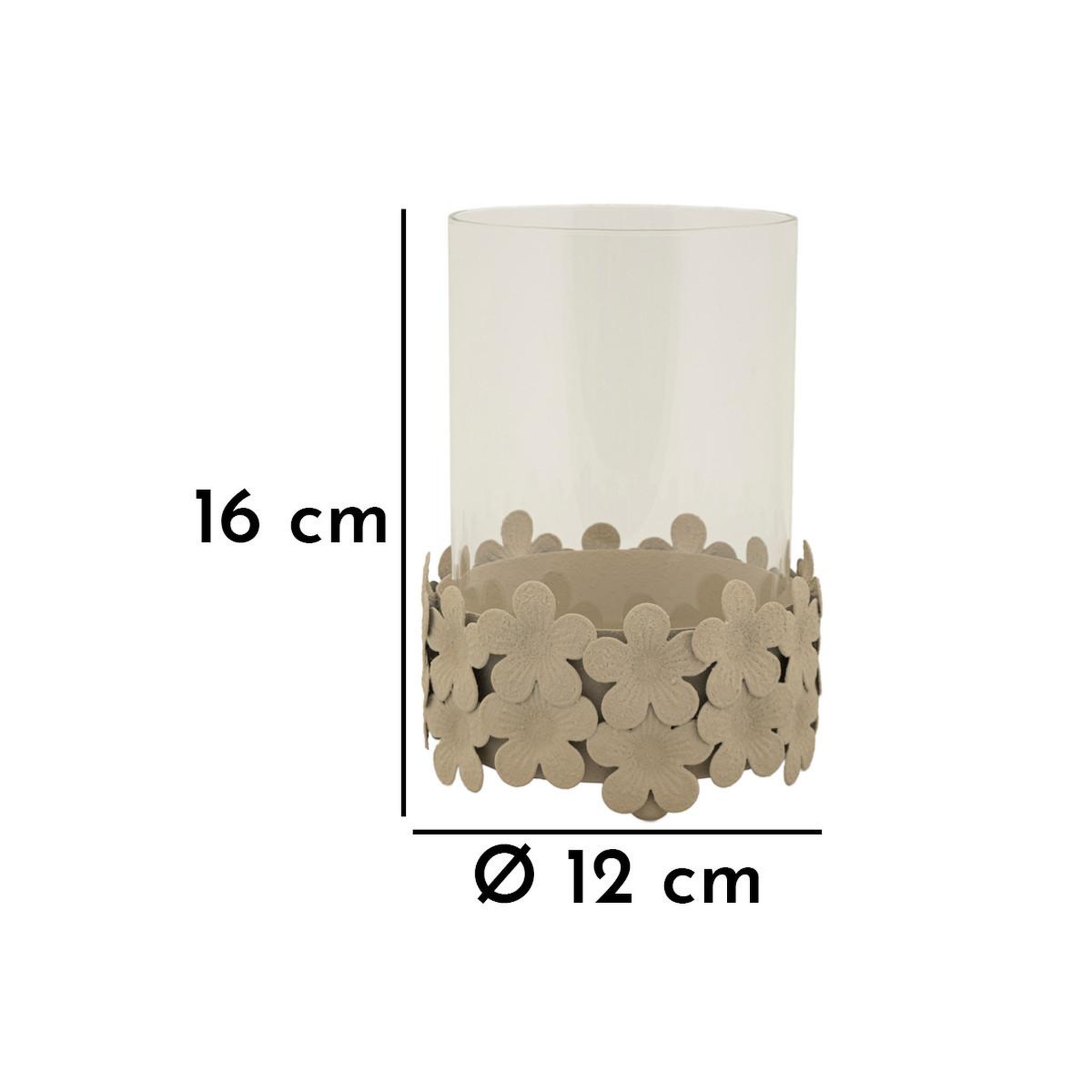 Voir la diapositive 6 : Paris Prix Bougeoir déco  dune  16cm crème