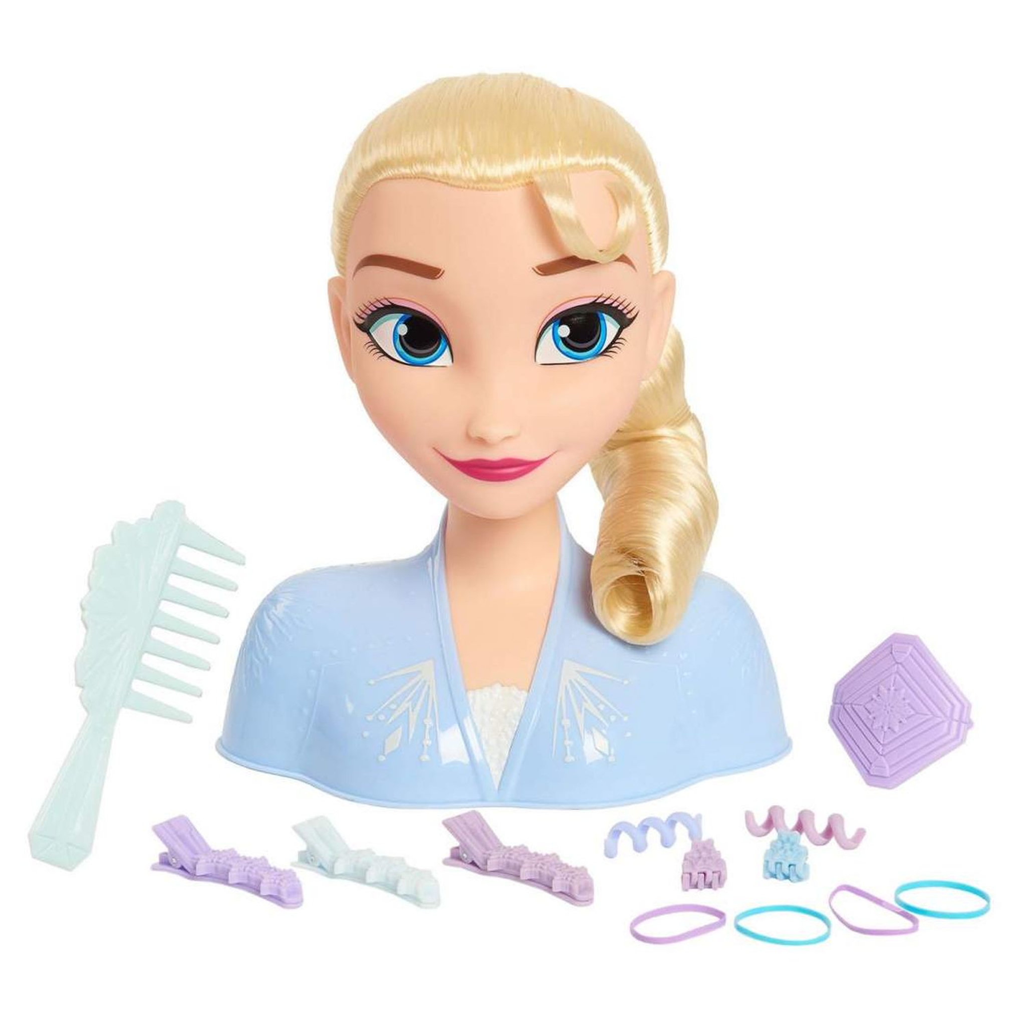 Voir la diapositive 1 : GIOCHI PREZIOSI Reine des Neiges 2 - Tête à Coiffer - Elsa