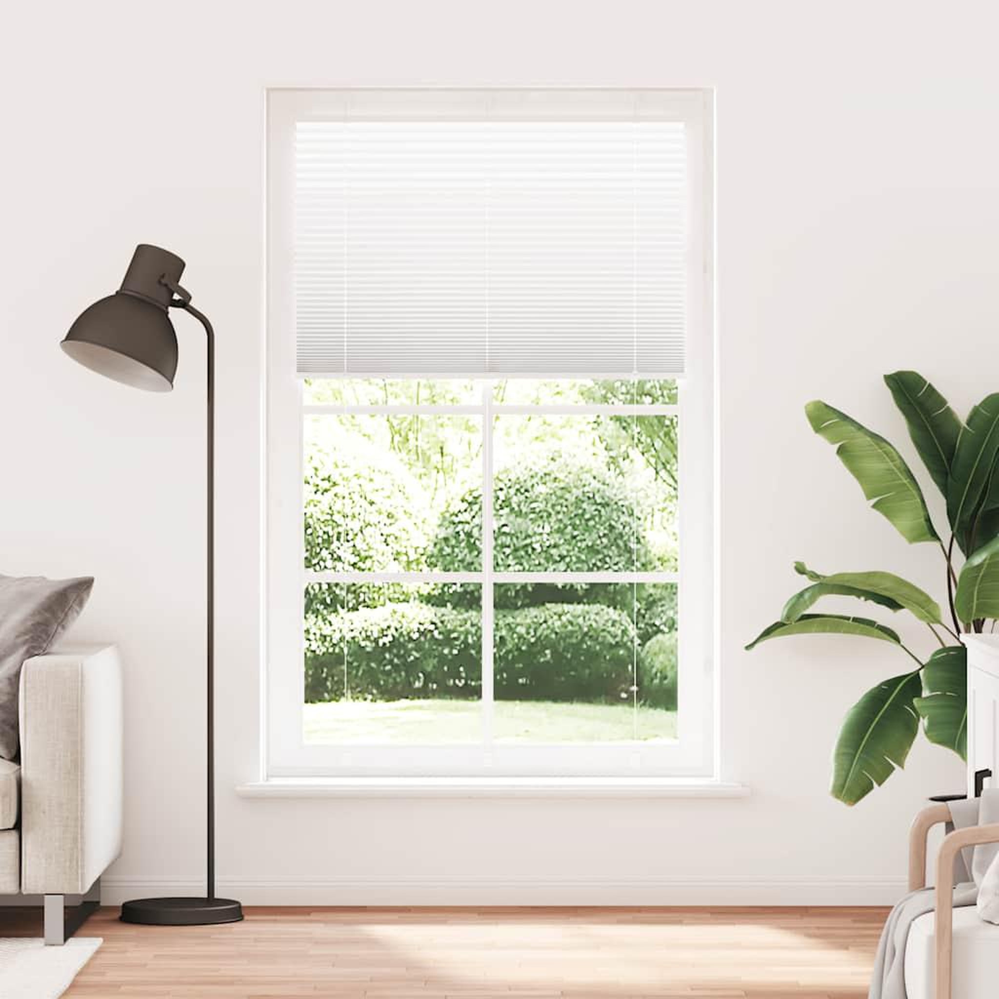 Voir la diapositive 2 : VIDAXL Store plisse blanc 120x200cm largeur du tissu 119,4cm polyester
