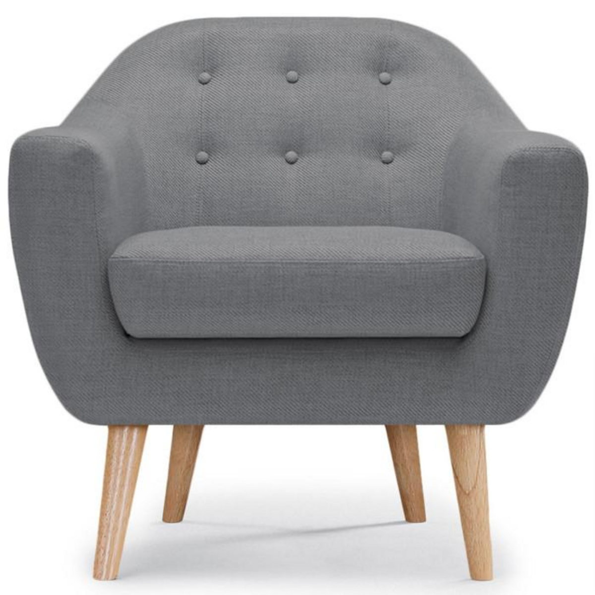 Paris Prix Fauteuil Scandinave Tissu  Lopy  78cm Gris
