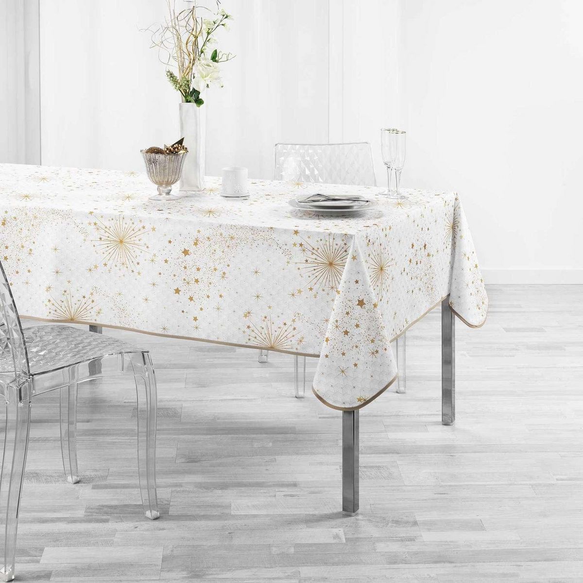 Douceur d'Intérieur Nappe rectangulaire antitache et infroissable