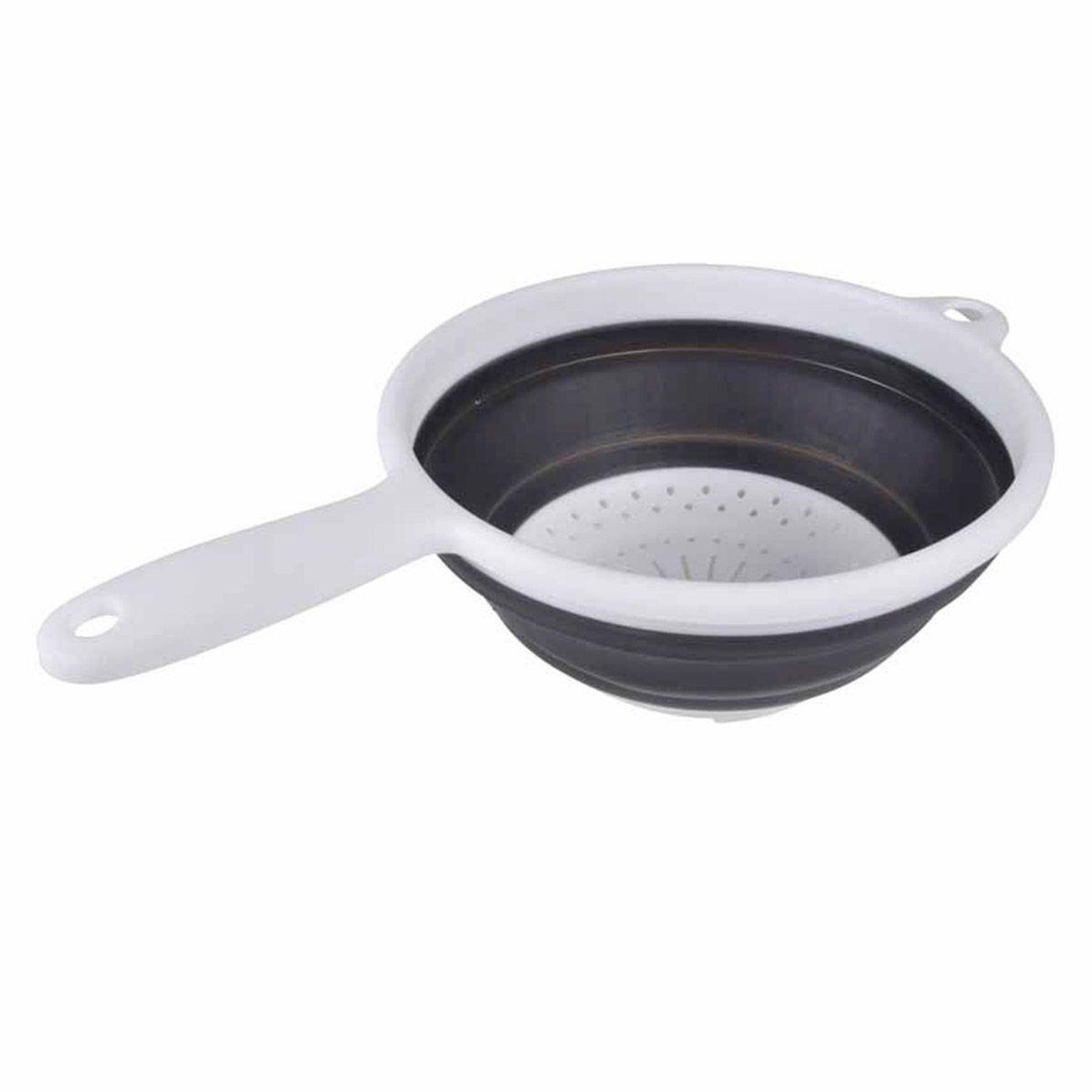 HOMEA Passoire avec manche  rétractable  36cm anthracite