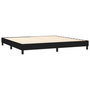 Voir la diapositive 4 : VIDAXL Sommier a lattes de lit avec matelas Noir 200x200 cm Tissu