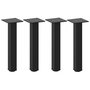 Voir la diapositive 2 : VIDAXL Pieds de table basse 4 pcs noir 30-32 cm acier