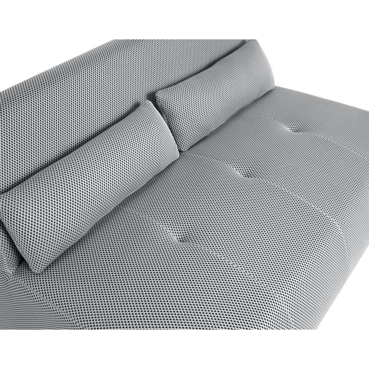 LISA DESIGN Onyx - canapé droit 2 places - en tissu mailles 3d