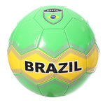 SPORTZONE Ballon de Football Vert/Jaune Sport Zone Brésil. Coloris disponibles : Vert