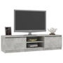 Voir la diapositive 3 : VIDAXL Meuble TV Gris beton 140x40x35,5 cm Bois d'ingenierie
