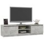 Voir la diapositive 3 : VIDAXL Meuble TV Gris beton 140x40x35,5 cm Bois d'ingenierie