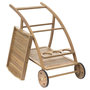 Voir la diapositive 2 : HESPERIDE Desserte de jardin en bois à roulettes Tiwi - L. 105 x H. 78 cm - Beige