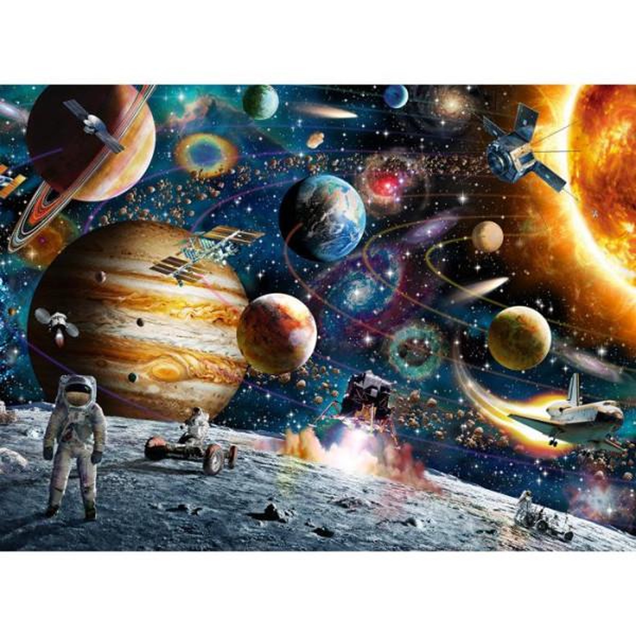 Voir la diapositive 2 : RAVENSBURGER Puzzle 150 pieces science et espace - ravensburger - dans l'espace - mixte - a partir de 6 ans - intérieur