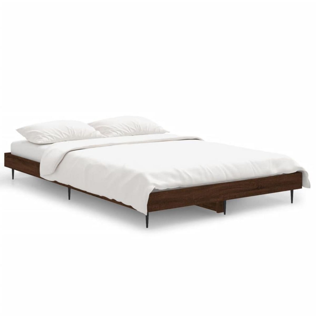 VIDAXL Cadre de lit sans matelas chene marron 120x190 cm