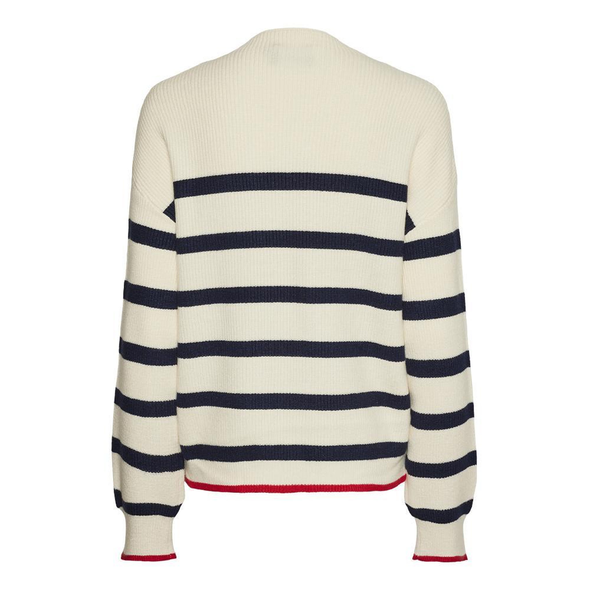 Voir la diapositive 2 : Pieces Pull /Marine Femme Pieces Mock Neck Knit