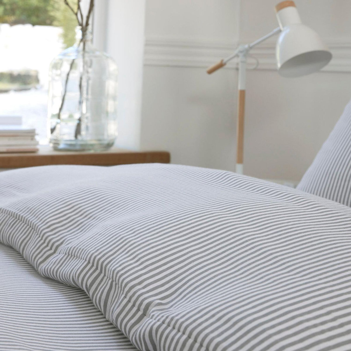 BATON ROUGE Parure housse de couette 100% gaze de coton imprimé laya