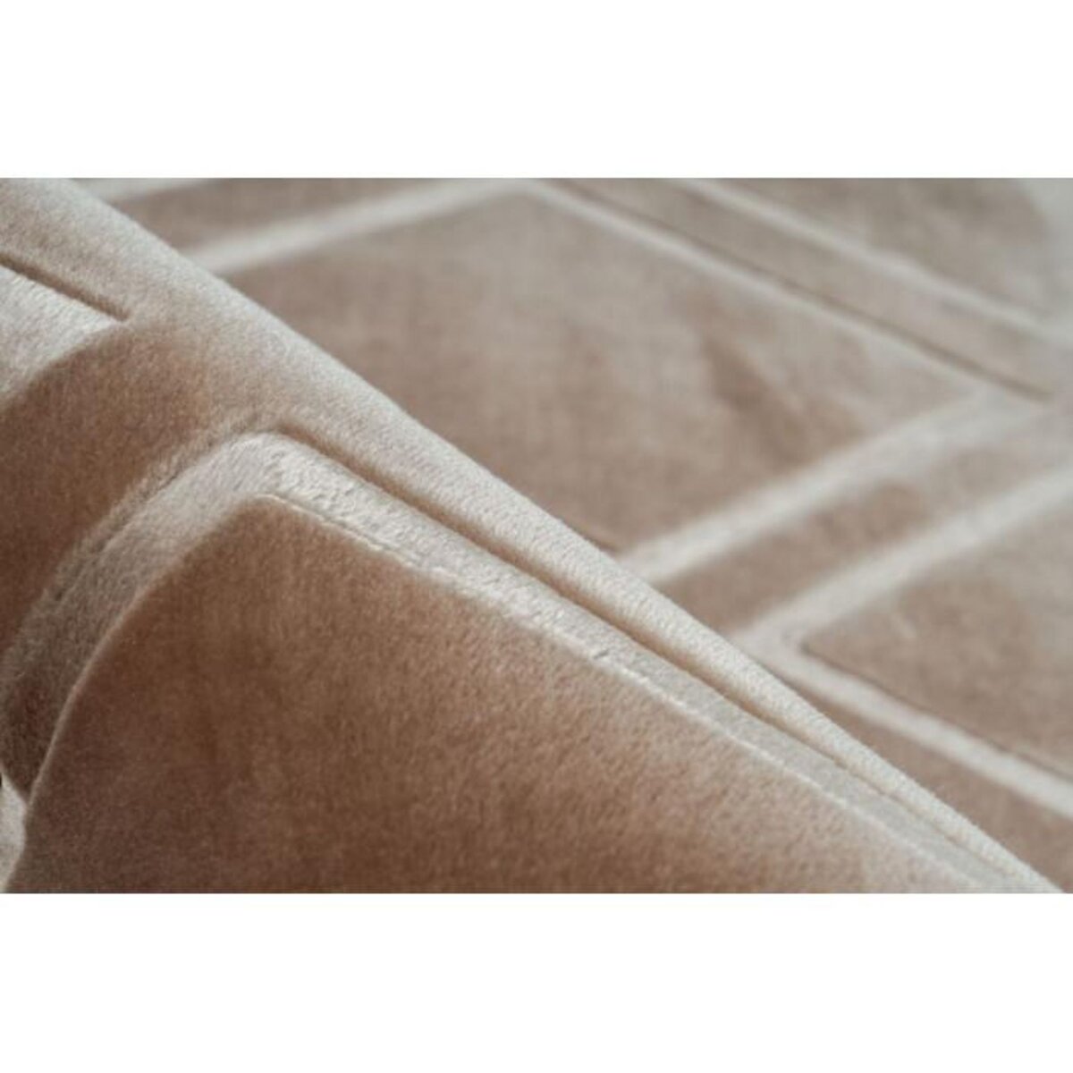 Paris Prix Tapis Imprimé Losange Fait Main  Monroe III  Taupe