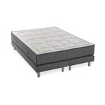 DEKO DREAM DEKO DREAM Ensemble matelas + sommiers 180x200 - Mousse memoire - 28cm - 5 zones - Ferme - HOTEL PREMIUM LUX