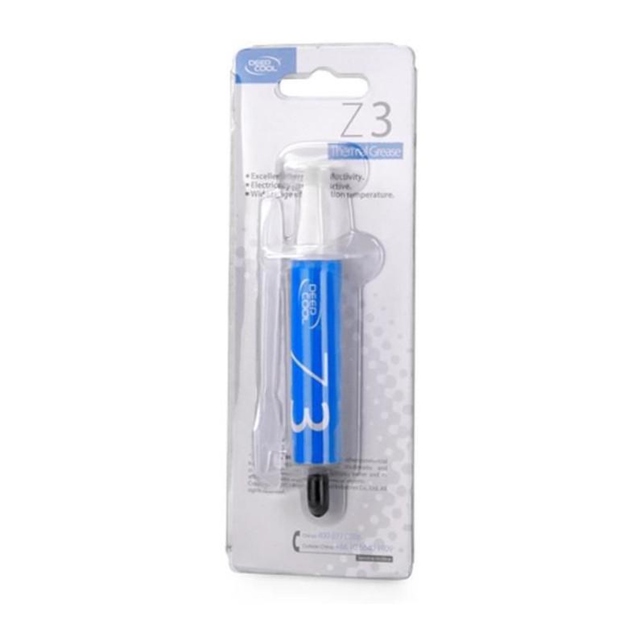 Voir la diapositive 2 : Deepcool DEEPCOOL Pate thermique Pâte thermique Z3 - Pate thermique - Conductivité haut de gamme (1,134 W / mK) - 1,5 g