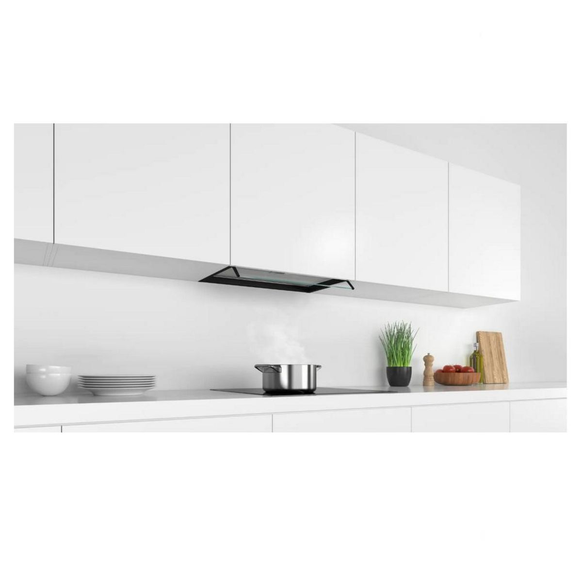 BOSCH Hotte visière 60cm 620m3/h noir - DBB66AF60