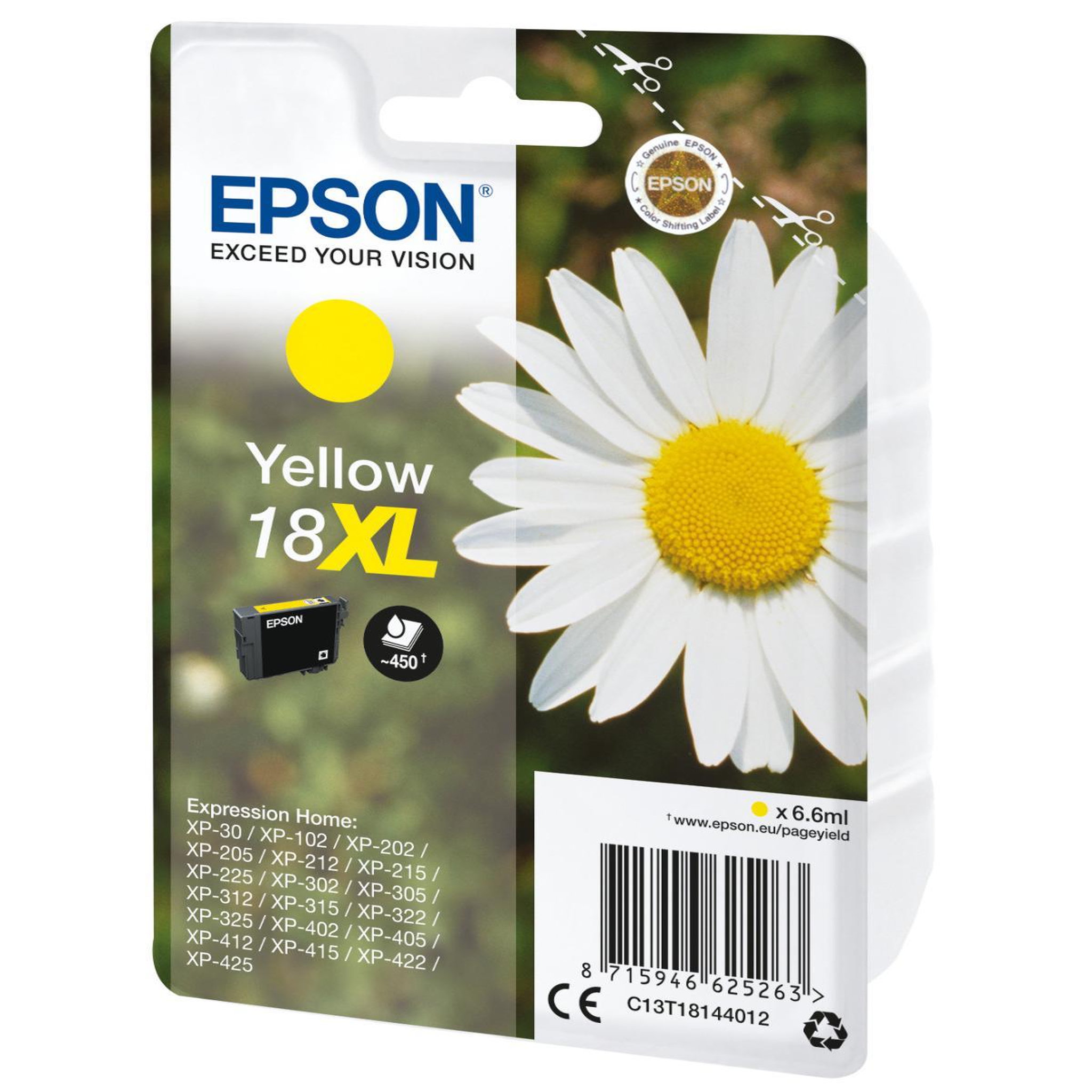 Voir la diapositive 3 : Epson Epson daisy cartouche  pâquerette  18xl - encre claria home j