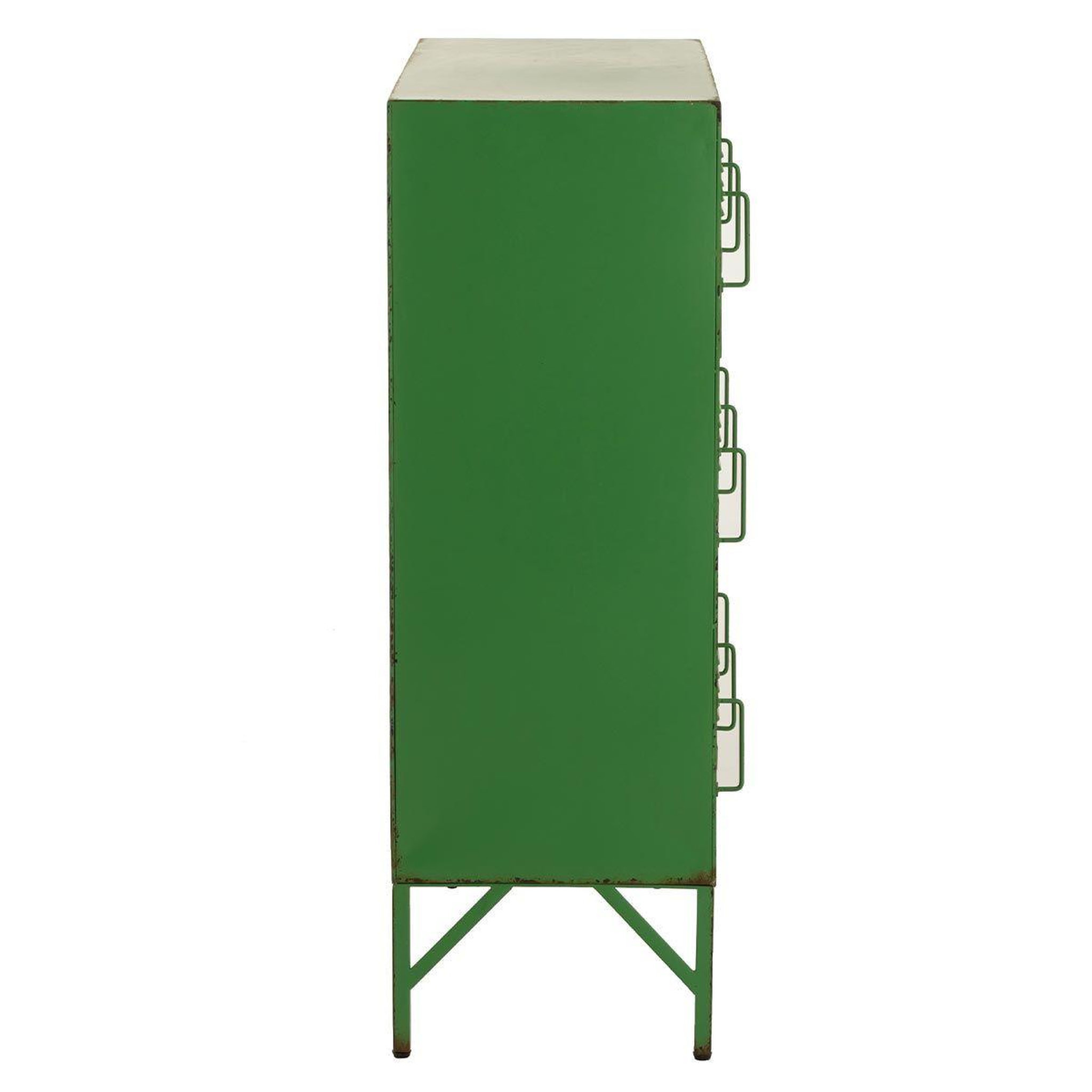 Voir la diapositive 3 : J-LINE Commode 9 portes en métal  pulgar  113cm vert
