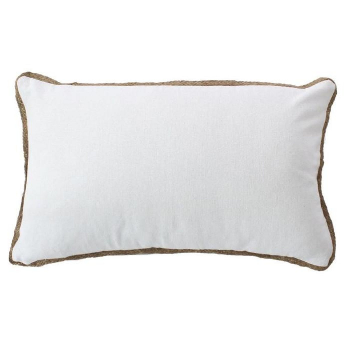 Paris Prix Coussin Déco en Coton  Natura  30x50cm Blanc