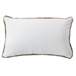 Paris Prix Coussin Déco en Coton  Natura  30x50cm Blanc