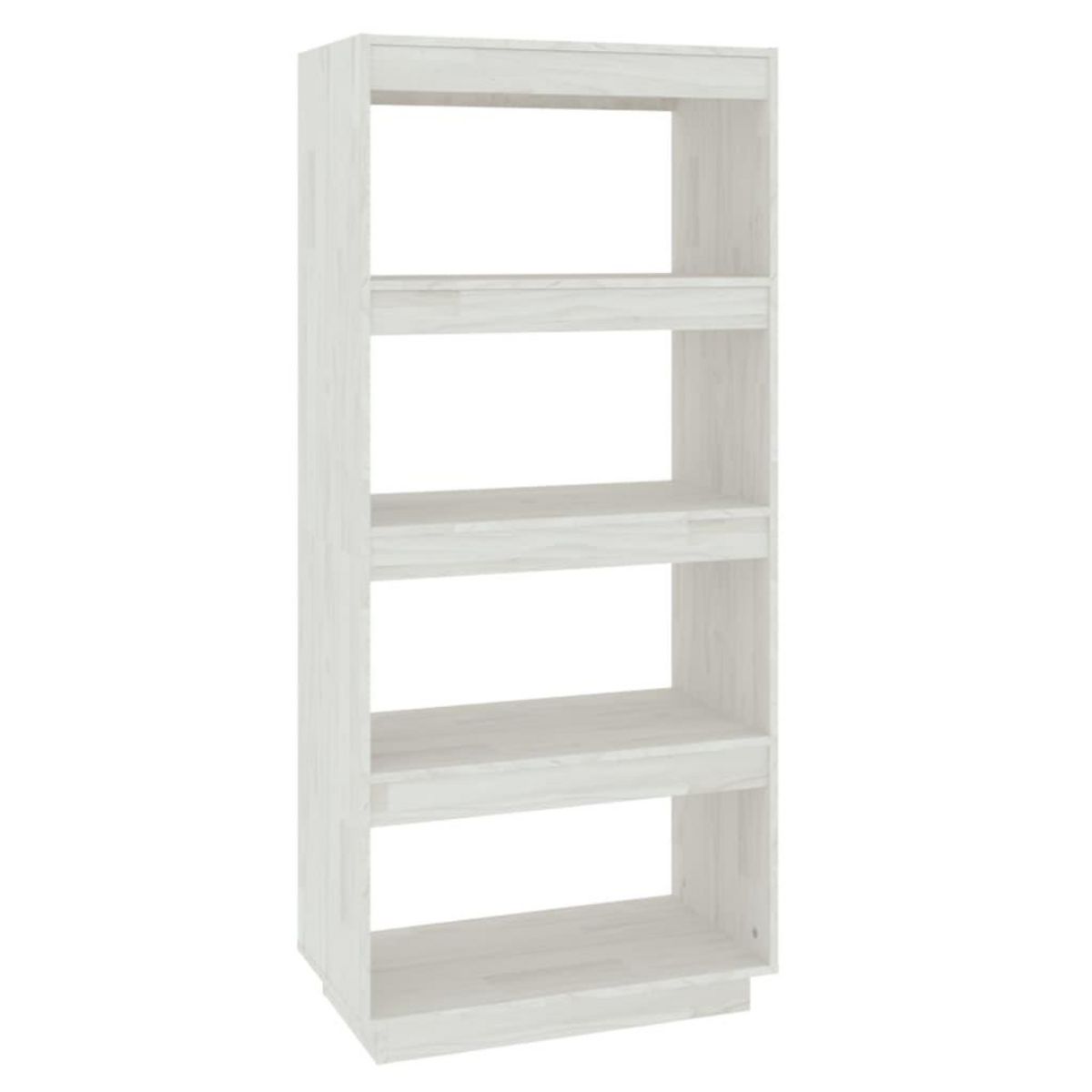 VIDAXL Bibliotheque/Separateur de piece Blanc 60x35x135 cm Pin massif