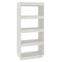 Voir la diapositive 2 : VIDAXL Bibliotheque/Separateur de piece Blanc 60x35x135 cm Pin massif