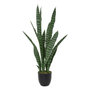 Voir la diapositive 1 : ATMOSPHERA Plante Artificielle Sansevieria  Toby  90cm Vert