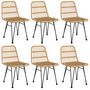 Voir la diapositive 4 : VIDAXL Ensemble a manger de jardin 7 pcs Resine tressee