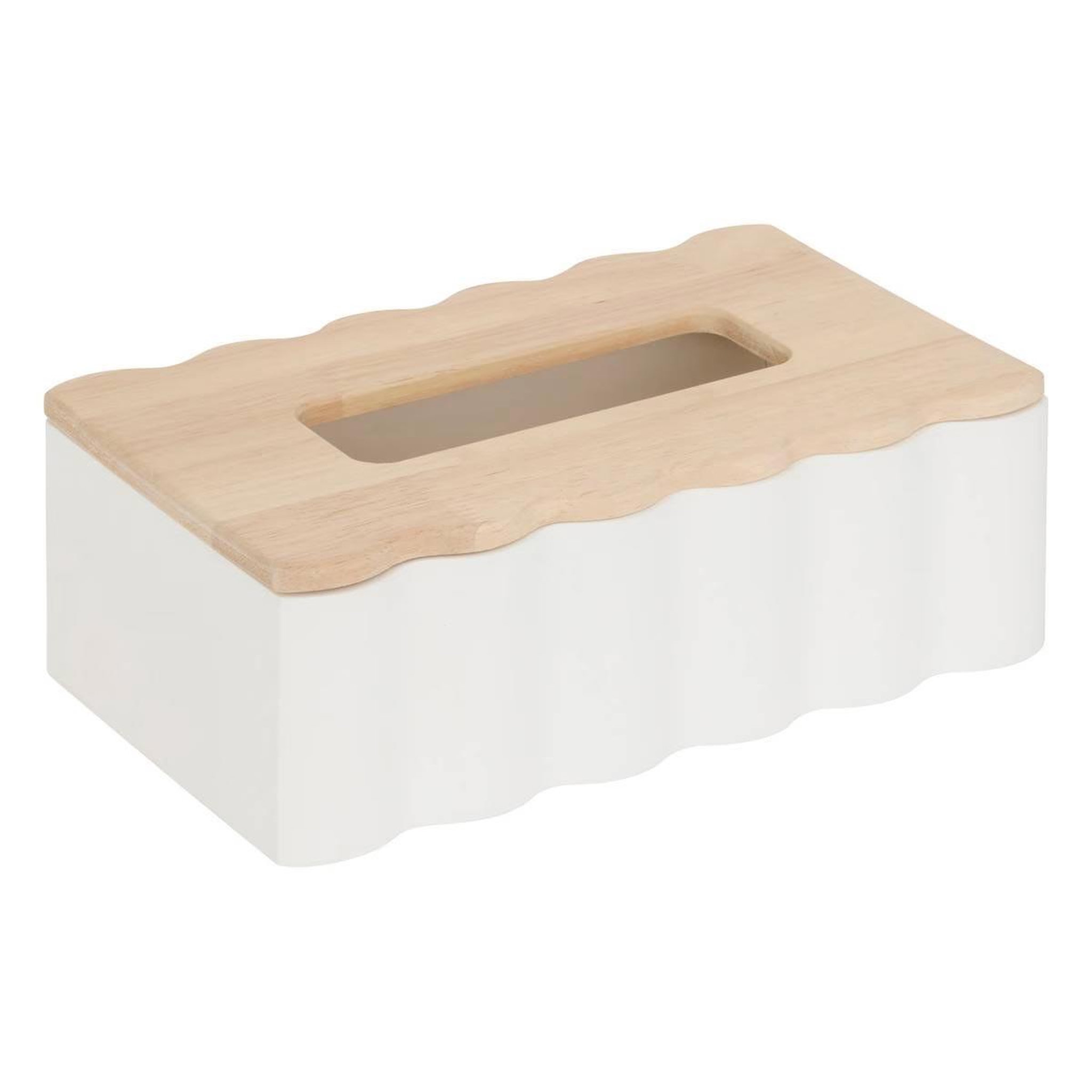 ATMOSPHERA Boîte à mouchoirs design  chéri  24cm blanc