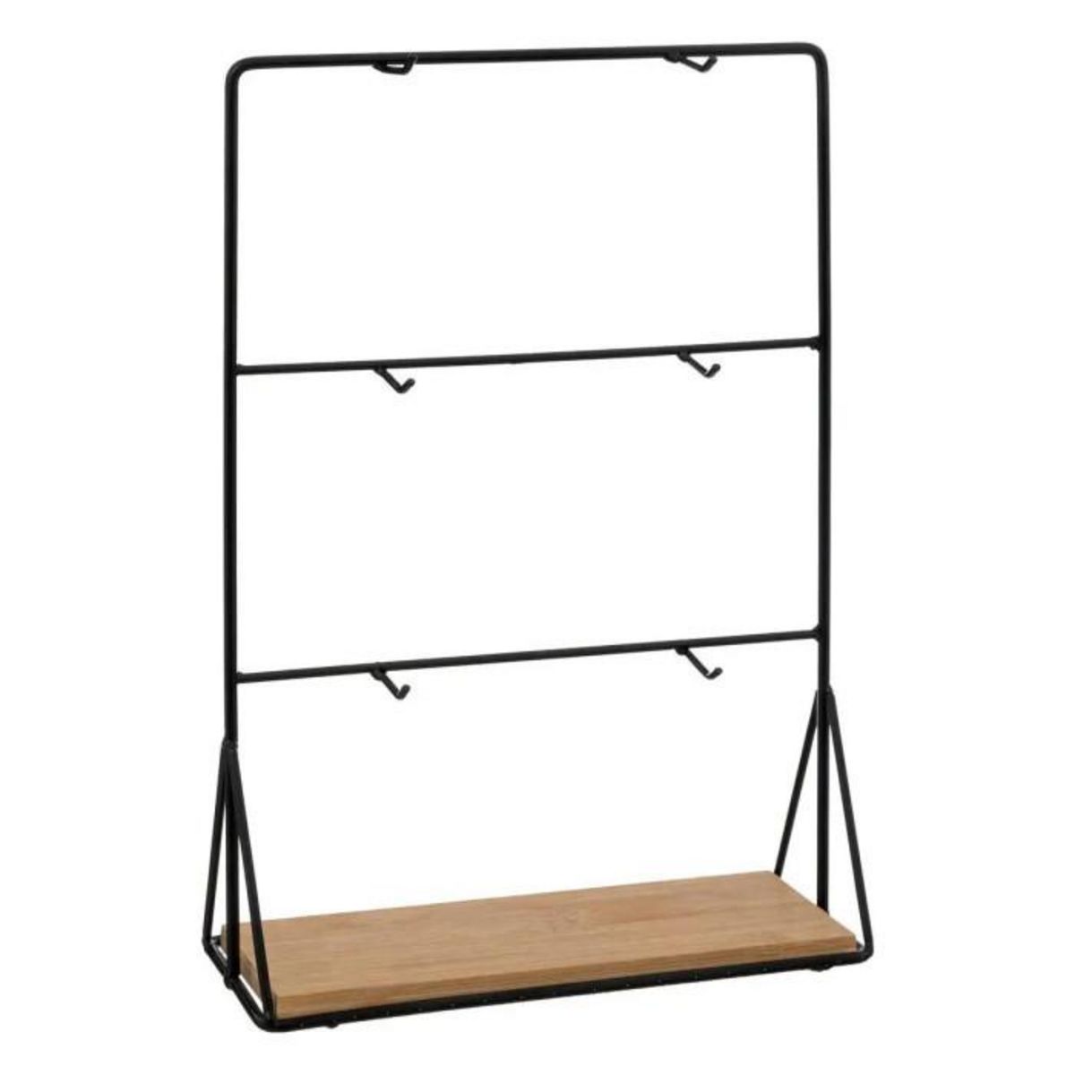 SECRET DE GOURMET Lot de 6 Tasses sur Rack  Mia  30cm Transparent