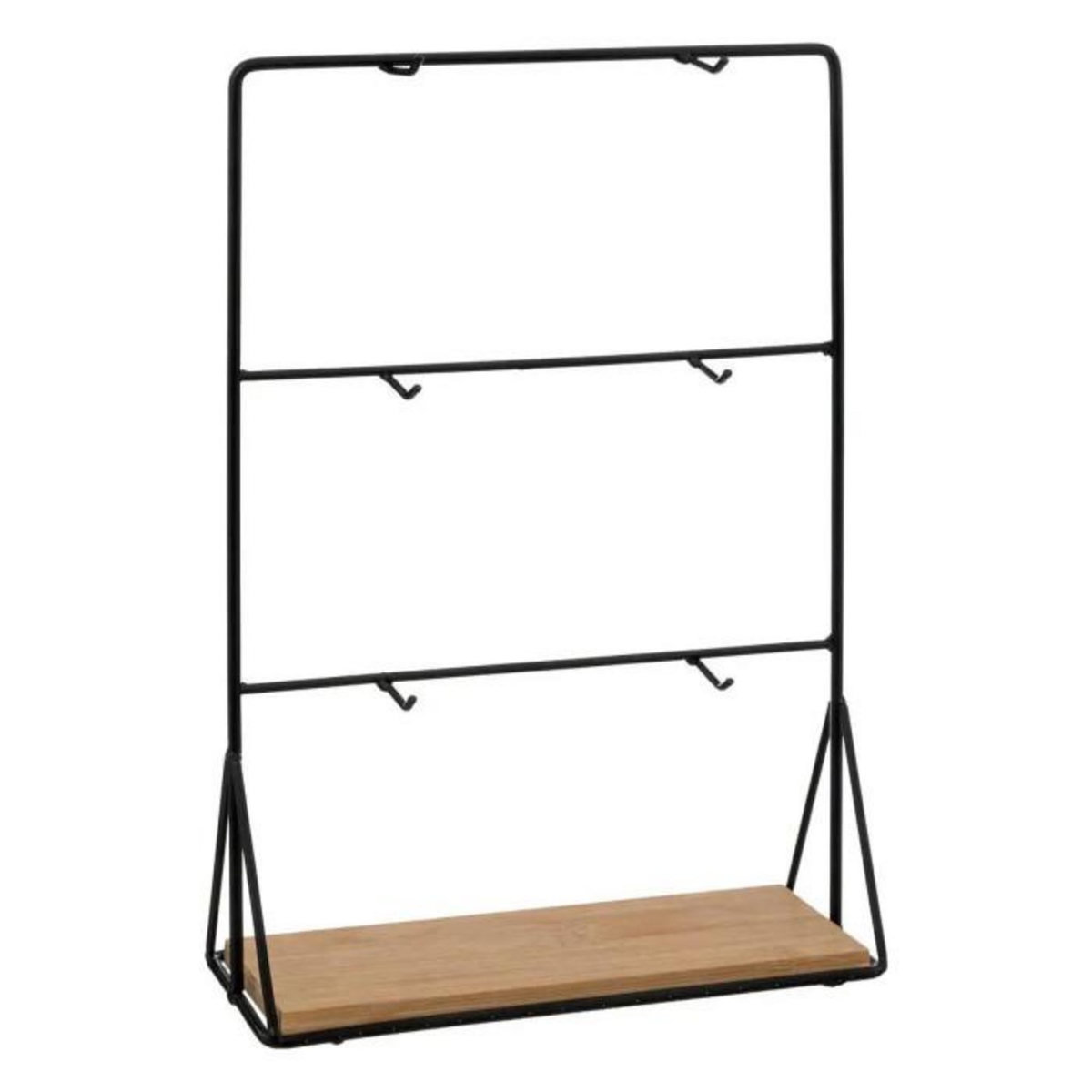 SECRET DE GOURMET Lot de 6 Tasses sur Rack  Mia  30cm Transparent