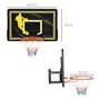 Voir la diapositive 2 : HOMCOM Panier de basket mural - structure acier - accessoires montage inclus - noir