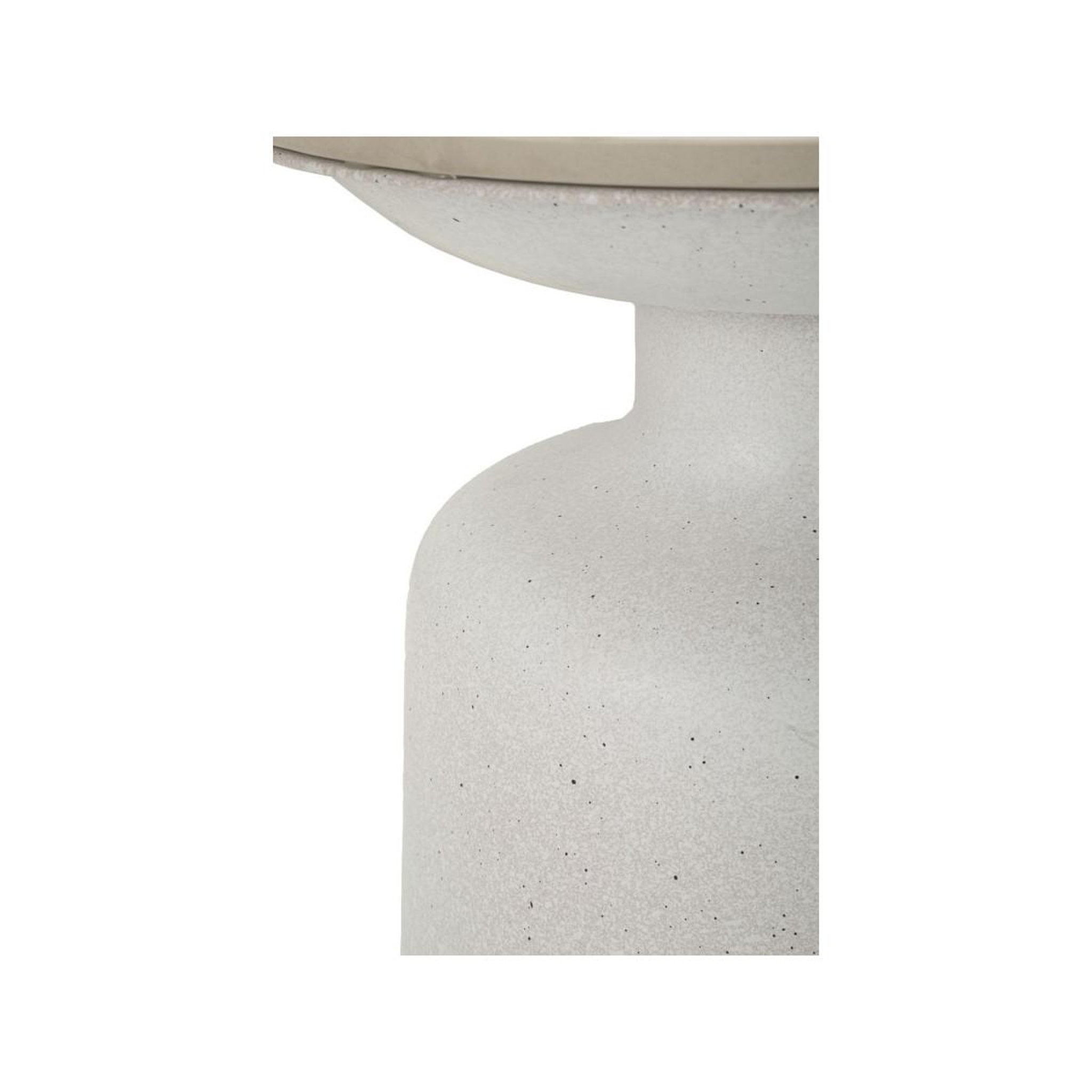 Voir la diapositive 4 : Paris Prix Table d'appoint effet marbre  aria  47cm blanc