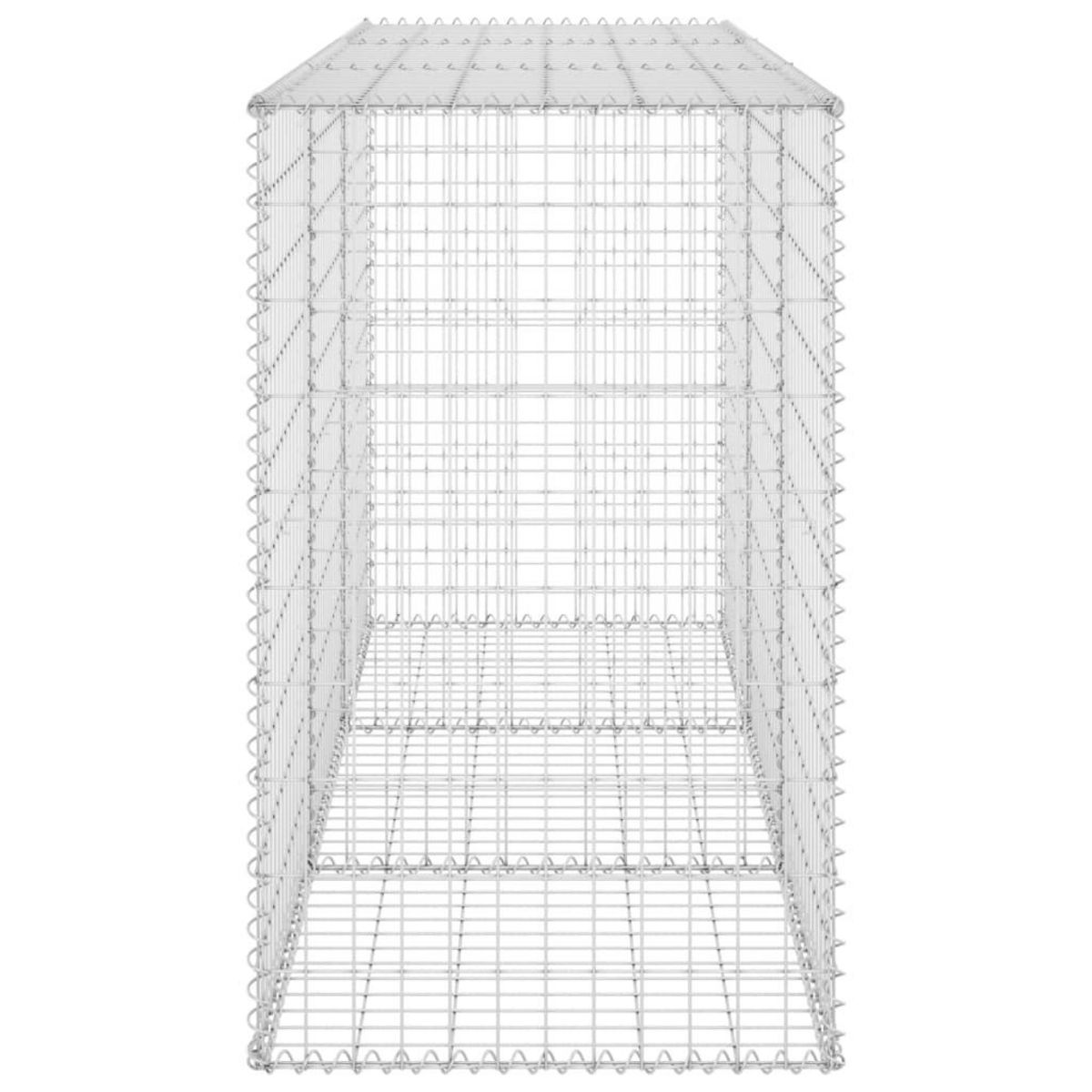 VIDAXL Mur en gabion avec couvercles Acier galvanise 200x60x100 cm