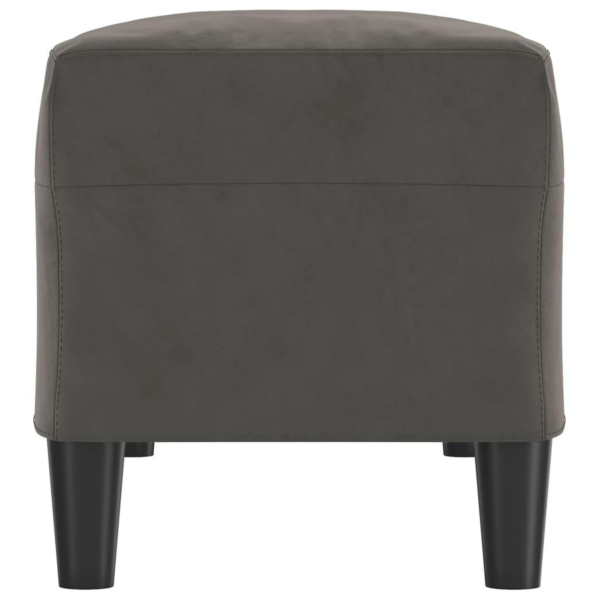 Voir la diapositive 4 : VIDAXL Banc Gris fonce 100x35x41 cm Velours
