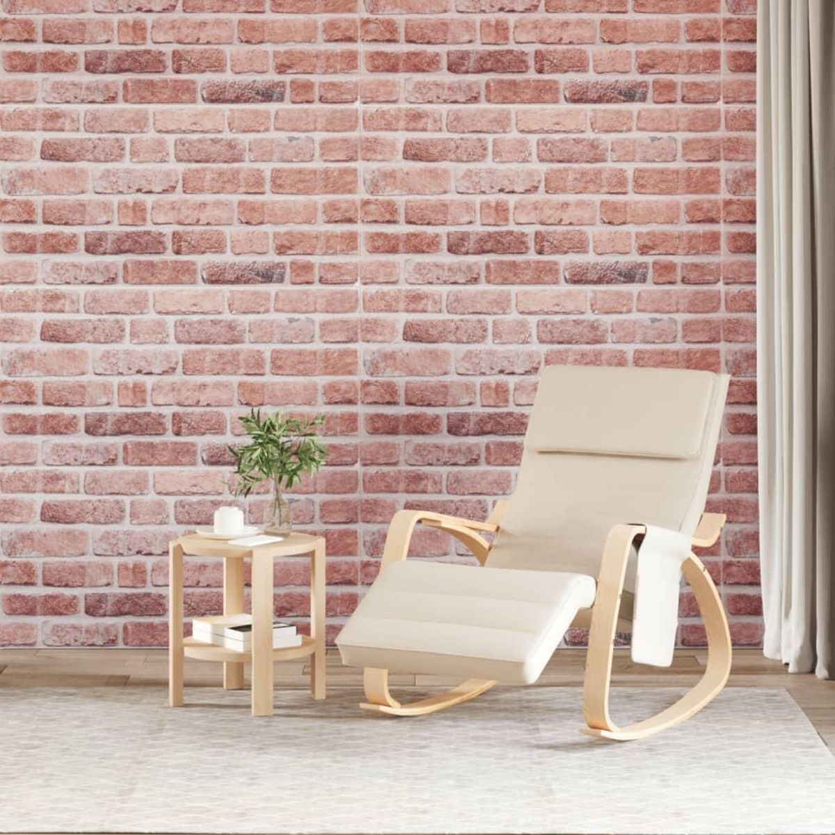 VIDAXL Panneaux muraux 3D 10 pcs rouge 100x50 cm EPS