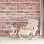 VIDAXL Panneaux muraux 3D 10 pcs rouge 100x50 cm EPS