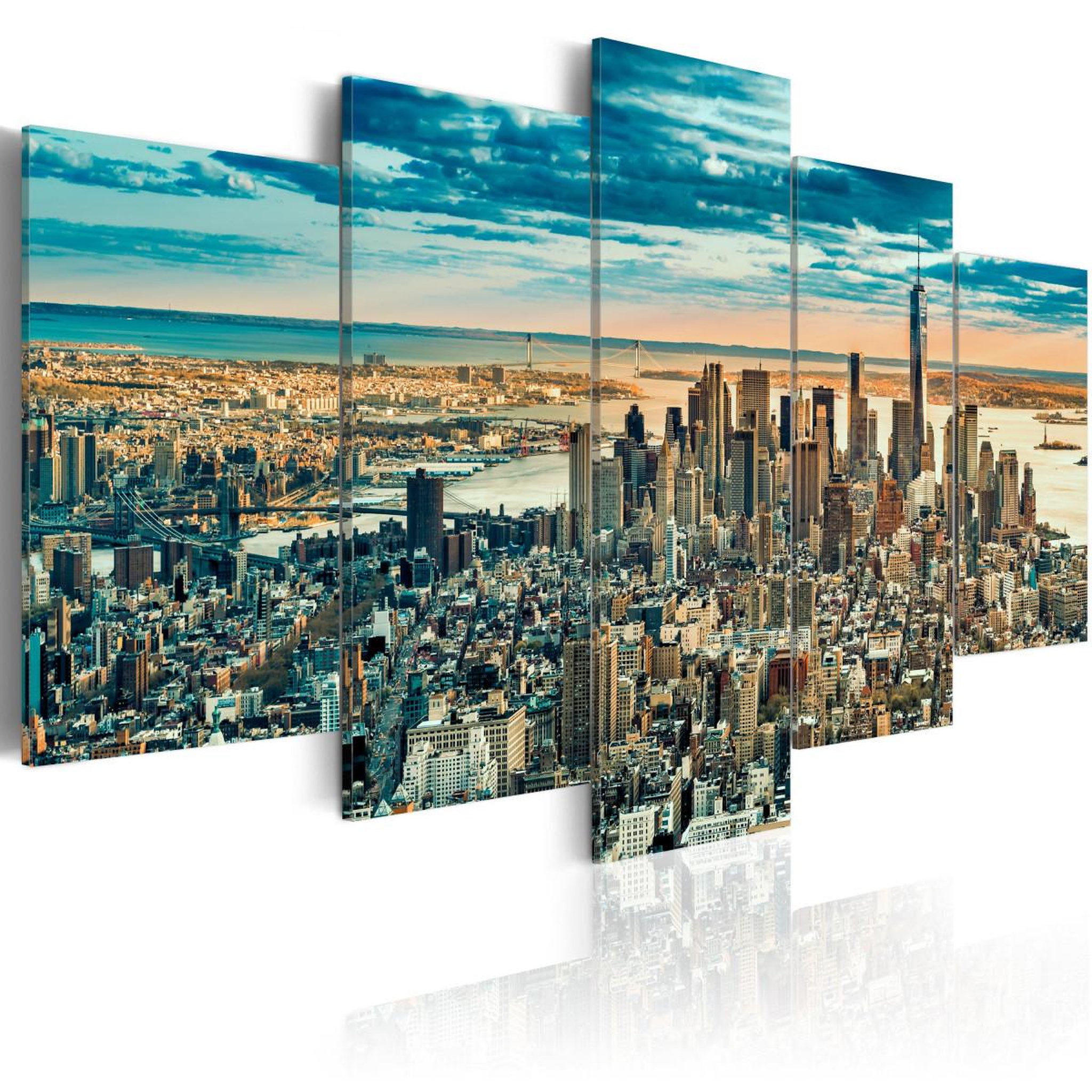 Voir la diapositive 1 : Paris Prix Tableau Imprimé  NY : Dream City