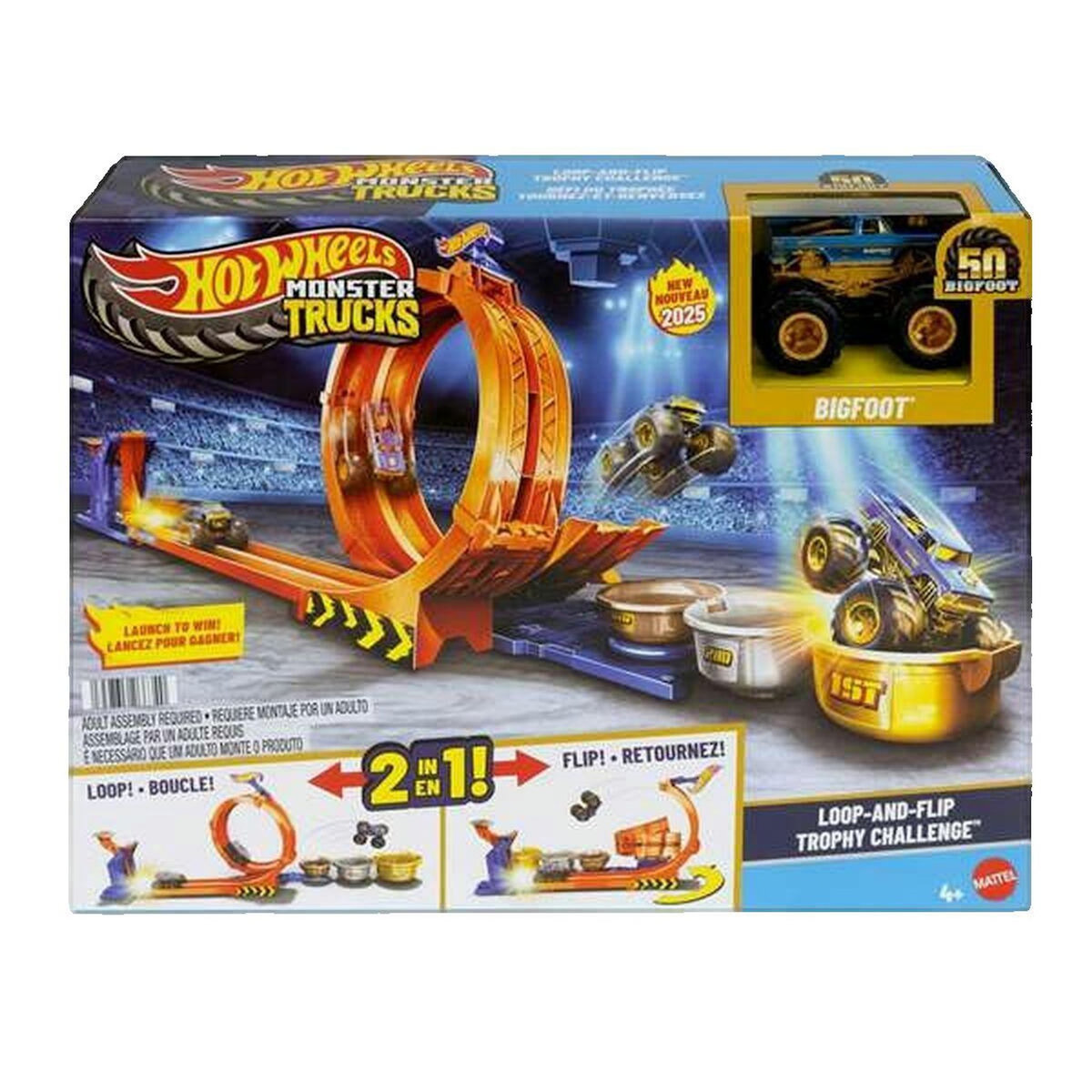 Hot Wheels Set de jeu Hot Wheels Défi du Trophée Tournez-et-Renversez