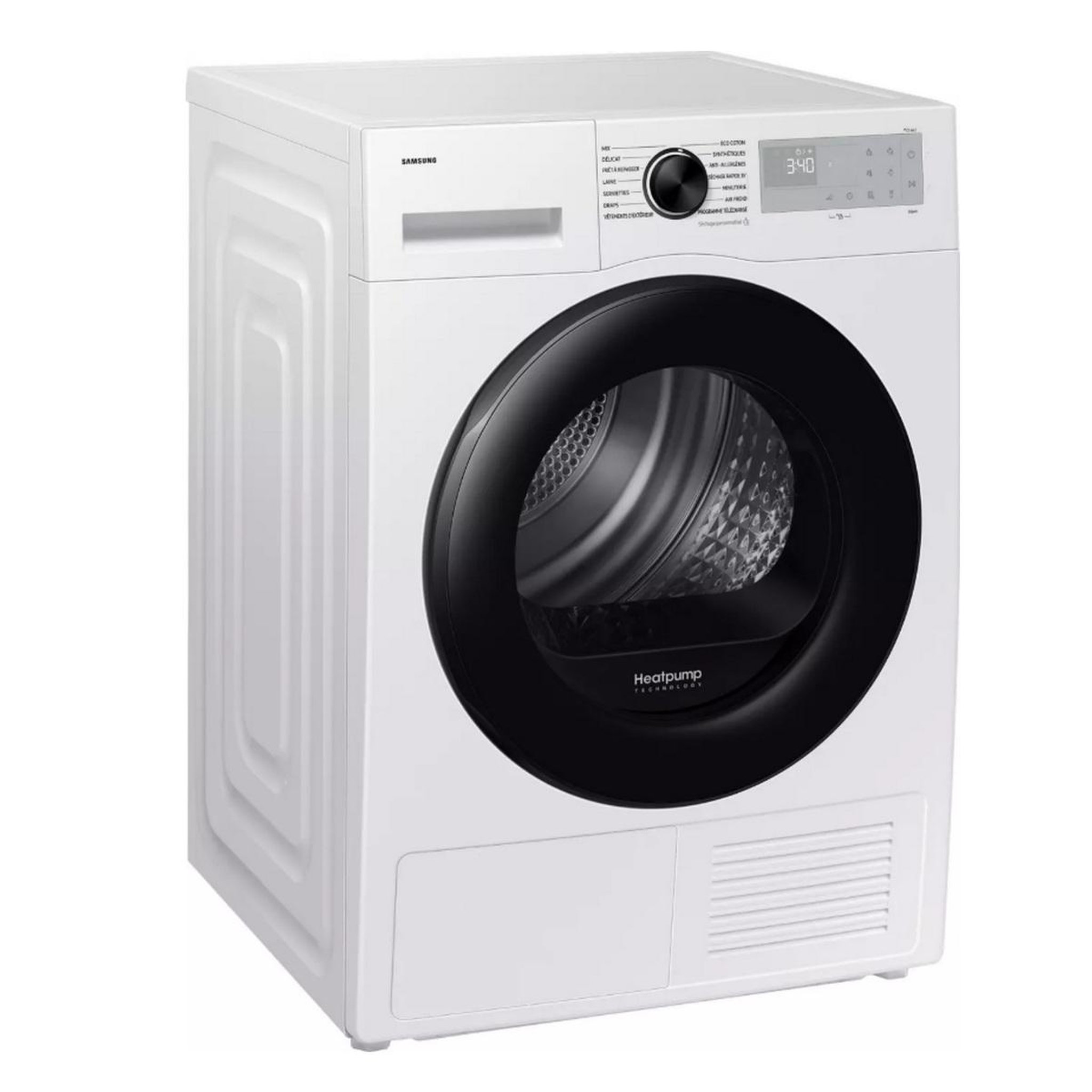Voir la diapositive 3 : Samsung Sèche-linge pompe à chaleur 60cm 8kg blanc - dv80dg52b0ah