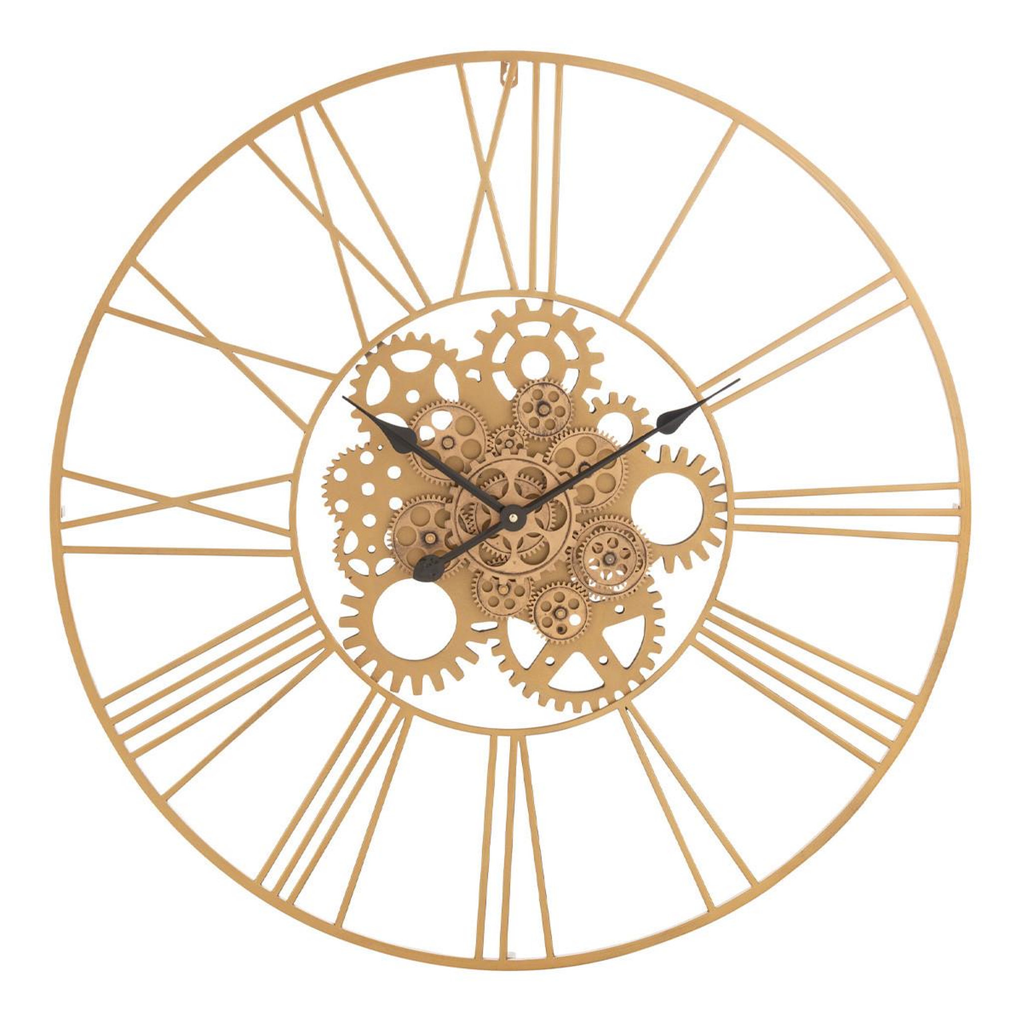 J-LINE Horloge murale design  pietro  80cm or